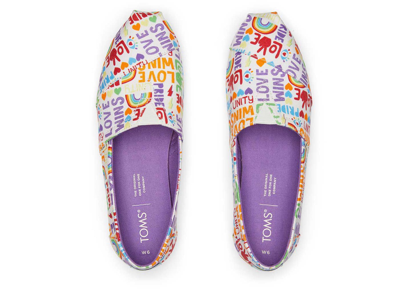 Toms Alpargata Unity Love Wins Espadrille Multicolor - Womens - 01675-HOTI